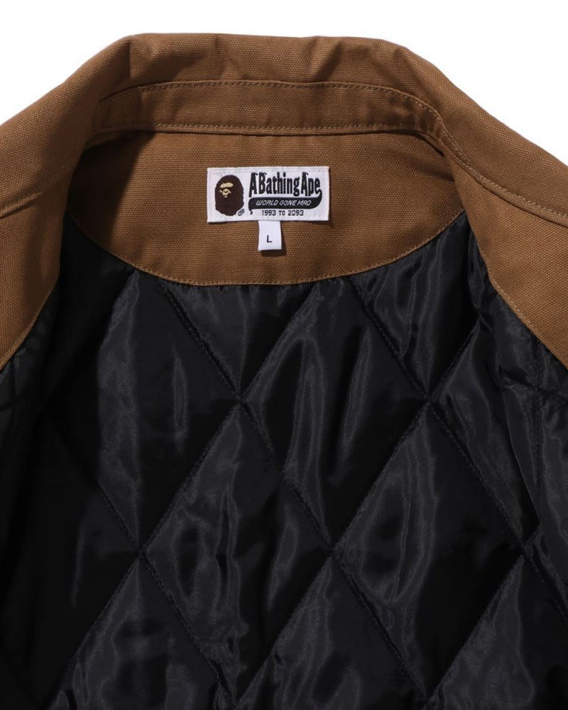 Vestes Bape Tela Travail Cafe Homme | QPO-66287718